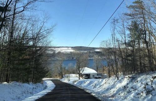 The Sunflower - Hot Tub Hideaway on 13 Wooded Acres - Fire Pit - Lake View - Near Keuka & Seneca Lake - Pet-Friendly - Foto 12