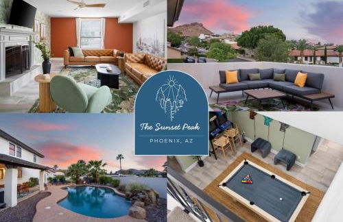 Game Room Resort Pool HotTub Modern Desert Oasis - Foto 1