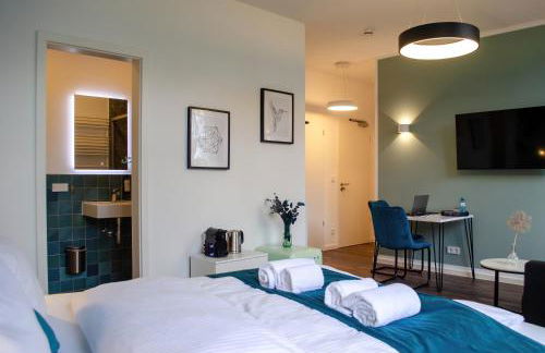 HOMELY STAY Studio 9 - Stylish & Convenient Self-Check-In Studio in Munich - Foto 4