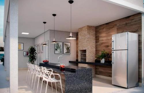 Apartamento completo em Ponta de Campina, 2 quartos, piscina, academia e Wi-Fi - Foto 9