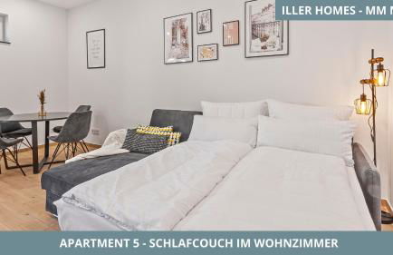 Iller Homes Memmingen - Moderne Fewos mit Terrasse für bis zu 7 Pers mit Parkplätzen - Foto 29