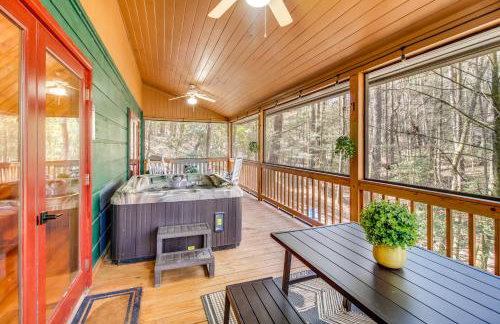 Secluded Cherry Log Cabin with Hot Tub and Swings! - Photo 27