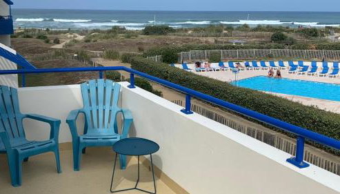 VUE OCEAN avec TERRASSE 30 m2 - 2 CHAMBRES parking privatif et piscine en été - Photo 5