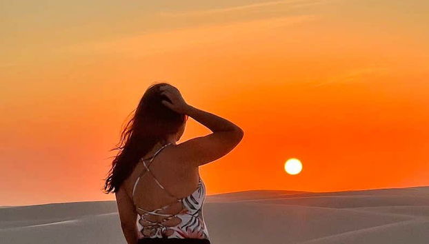 Puesta de sol en las dunas de los Lençóis Maranhenses