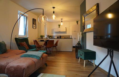 Design-Apartment I direkt im Zentrum von Bad Krozingen I Boxspring I Terrasse mit Garten & direktem Parkplatz I Boxspring I Nespresso - Foto 28