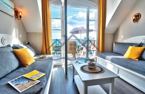 LocaLise au Guilvinec - A22 - Belle vue sur la mer, la piscine et le jardin - Tout à pied, plages, port, centre, commerces, marché - Wifi inclus - Animaux bienvenus - Linge de lit inclus - Foto 3