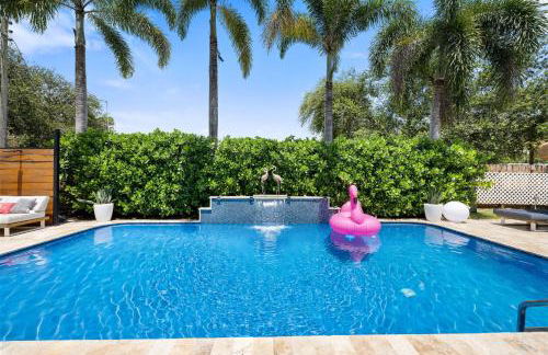 Palms Retreat! Giant Heated Pool-HotTub-FirePit-5Min2Beach-Pets-EV Chgr - Foto 18