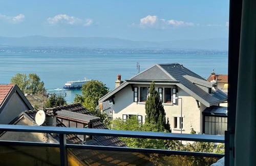 Evian appartement confort Vue lac et parking privé - Foto 7