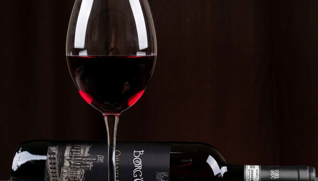 Taça pronta para degustação