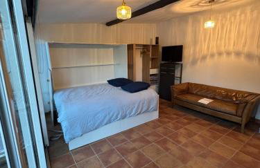 Studio with pool and quiet, non-shared garden, 1 lit double - Foto 2