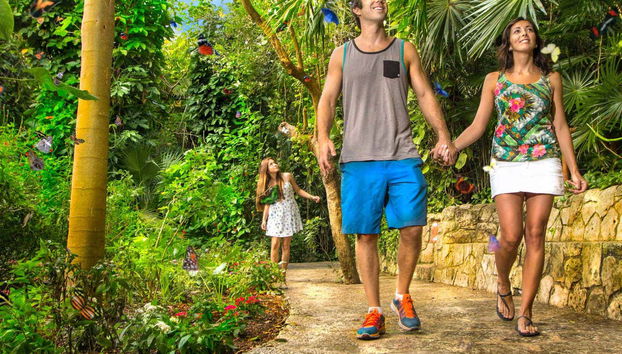 Desfrutando das atividades em Xcaret