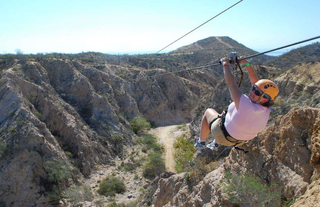 Tirolina sobre el embalse Potrerillos - Foto 5