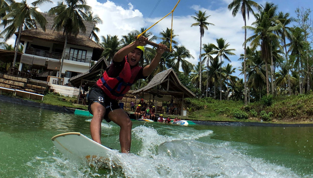 Wakeboarding in Siargao Wakepark