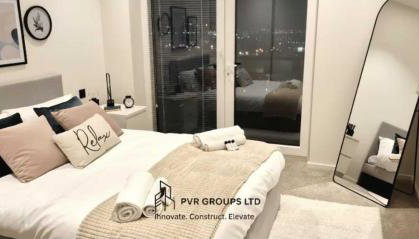 Canary Wharf Riverside Flat - Balcony - DLR 2 mins - Fast WiFi - Sleeps 3 - Foto 4