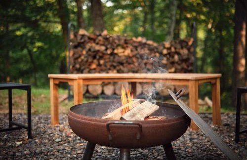 Red A Frame Shenandoah Escape Fire Pit BBQ - Foto 38