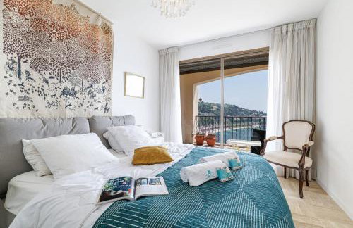 MY CASA - VILLEFRANCHE RESTANQUES - Panoramic sea view 2 bedrooms Swimming pool - Foto 9