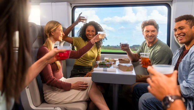 Disfrutando del trayecto entre Miami y Orlando