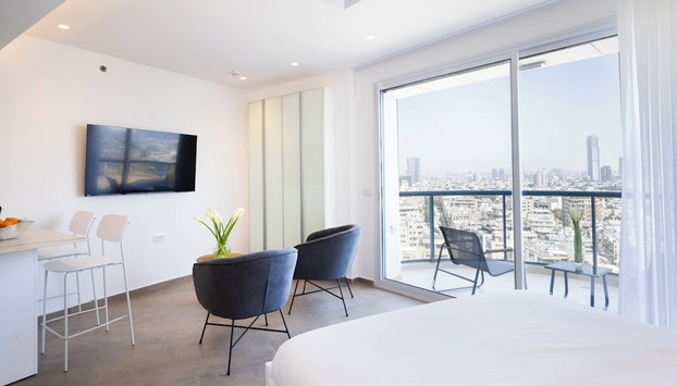 Sea View Luxury W Balcony- Hayarkon 78 - Foto 5, Zimmer