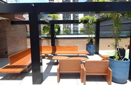 Studio Carioca Lapa - Vista Linda e Rooftop Incrível - Foto 32