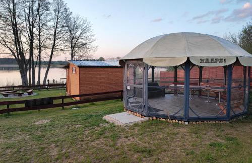 Siedlisko nr 4E i 4F nad jeziorem Skarlińskim, jezioro, mazury, domki letniskowe, bania - Foto 17