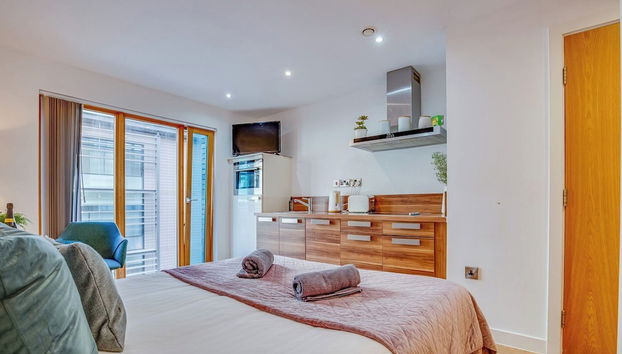 Sheffield 3rd fl City Studio Apartment - Foto 2, Habitación