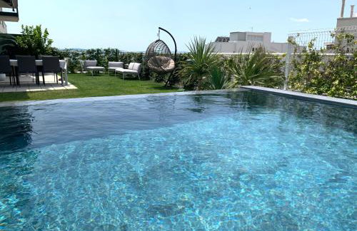 New LUXURY apartment with sea view and PRIVATE heated pool, 50m from the beach - Foto 7