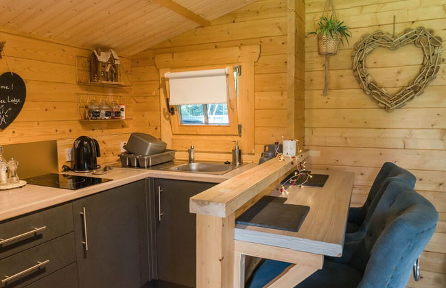 1-bed Cabin, 2 Adults, Wood Burning Hot Tub & Fire - Photo 8