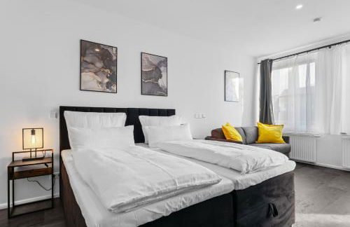 Iller Homes Memmingen - Moderne Fewos mit Terrasse für bis zu 7 Pers mit Parkplätzen - Foto 60