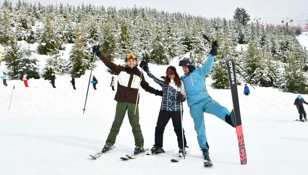 Sulla pista da sci del Cerro Catedral