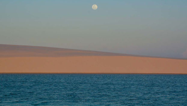 Paisagens da Lagoa Andorinha ao entardecer