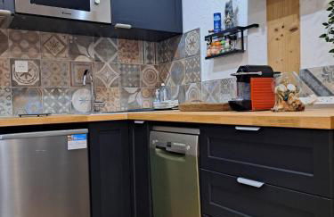 STUDIO 2 ALPES STYLE CHALET au PIED DE TELESIEGE DU DIABLE - Foto 21