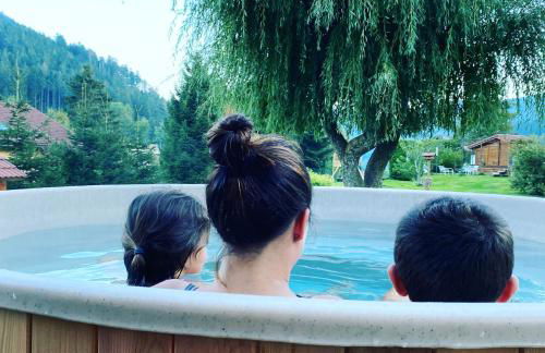 Le Chalet de la Devinière, bain nordique extérieur chauffé - Foto 4