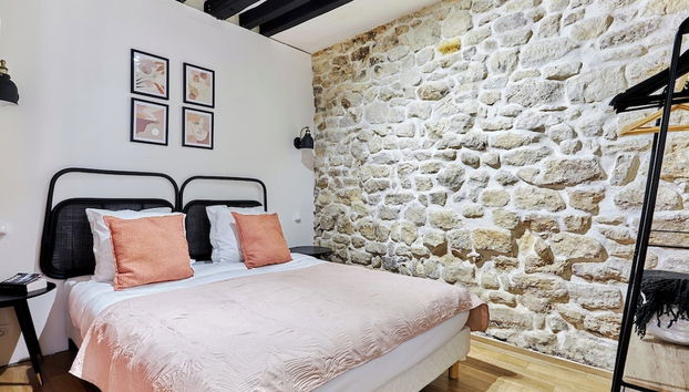 Apartement Pantheon Ile Saint Louis 2 Bdrs - Foto 4, Habitación