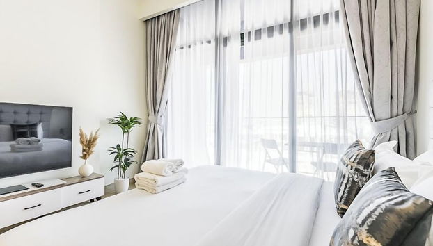Relaxing Studio Retreat in Vibrant Meydan City, - Foto 4, Habitación