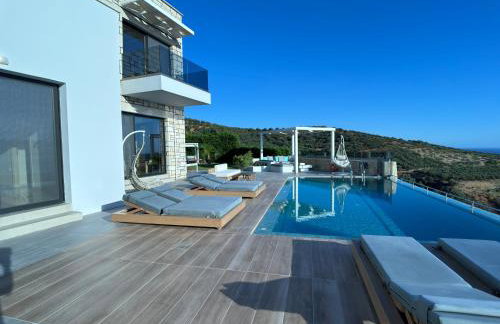 Paleokastro Villas with Private Heated Pool, Top Views - Next To Center - Top WiFi - Foto 43