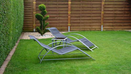 Ferienhaus "Am See" - Foto 5, Garden, sunbed, Garden view