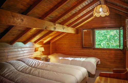 Chalet entier, vue panoramique, ruisseau et sauna. - Foto 54