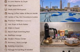 Luxury King Bed Suite - Pool - Gym - Parking - Foto 17