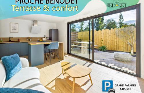 Villa Bel'Odet, appartements modernes au calme, terrasses pour les T2, grand jardin et parking gratuit, à 5 min des plages de Bénodet - Foto 56