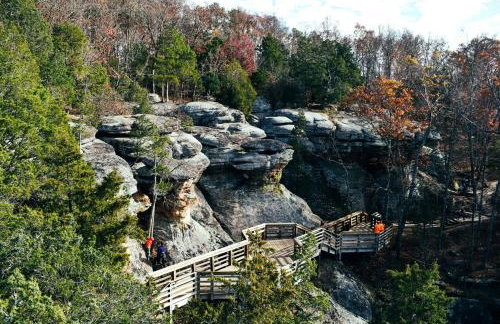 Chic Modern Cabin with Jacuzzi Ideal for Couples in Carbondale, Illinois - Foto 39