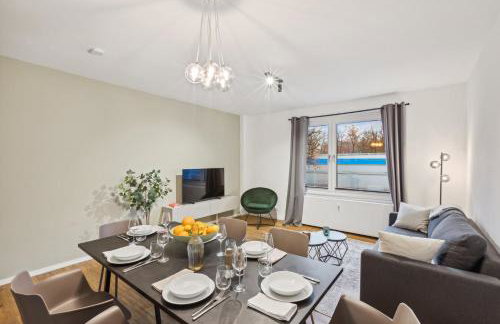 Apartment Kranich mit 3 Zimmern, top Infrastrukturlage HH Langenhorn, nähe Airport, Boxspringbetten und Arbeitsplätzen mit Glasfaser WLAN - Foto 7