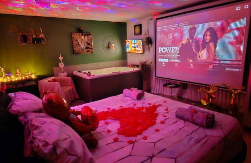 App jacuzzi & piscine privée - loveroom - Suite Emeraude - Foto 1