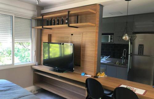 Lindo Studio 5min Av Carlos Gomes e Consulado USA - Foto 15