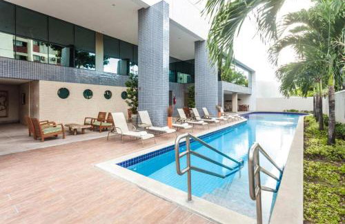 BEACH CLASS RECIFE BOA VIAGEM FLAT ANDAR ALTO - Foto 32