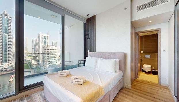 Primestay - LIV 1BR Marina View - Dubai - Foto 5, Habitación