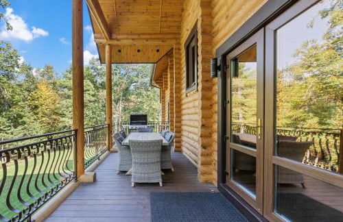 Log House Chalet, Volleyball field, Sauna, Hot Tub - Foto 80