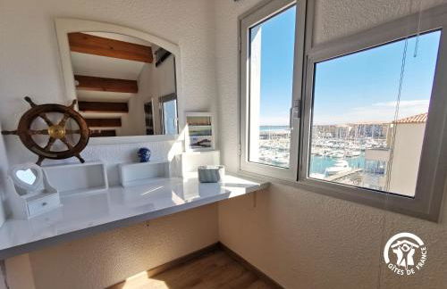 La Sirène - Loft moderne et lumineux avec vue panoramique sur Mer Méditerranée et port de plaisance - Foto 13