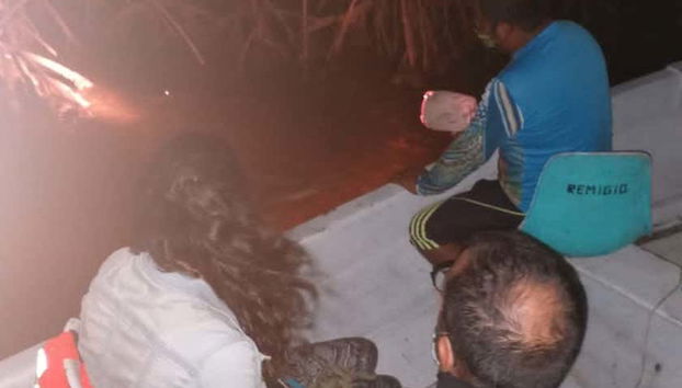 Cruising through the mangroves at night