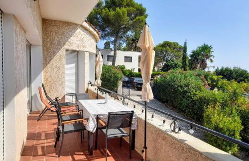 Appt 83m2 rez de jardin dans villa parc privé balcon vue mer - Foto 12