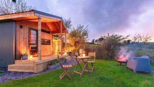 Luxury Glamping Cabin with Outdoor Bath on Cornish Meadow - Foto 3, Garden view